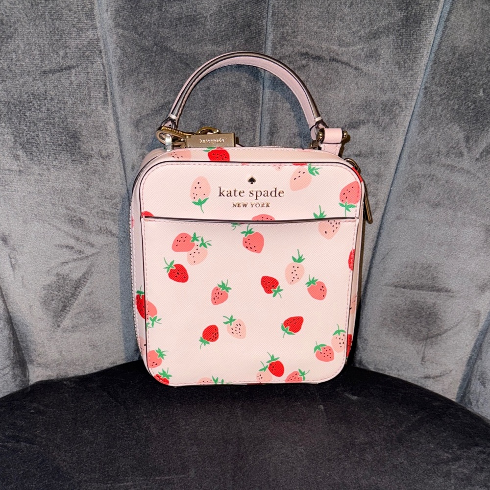 Kate Spade Pink Mini Bag with Strawberry Design